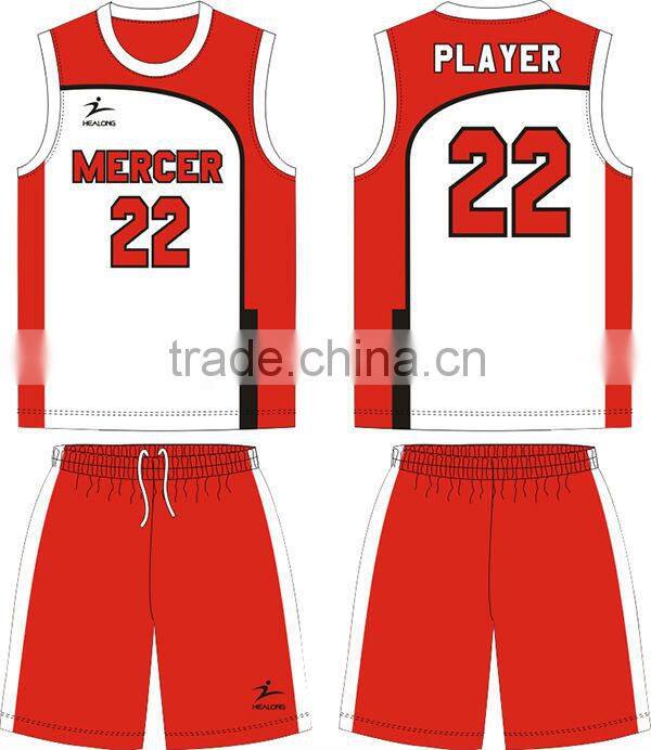 fashionable china custom basketball jersey design