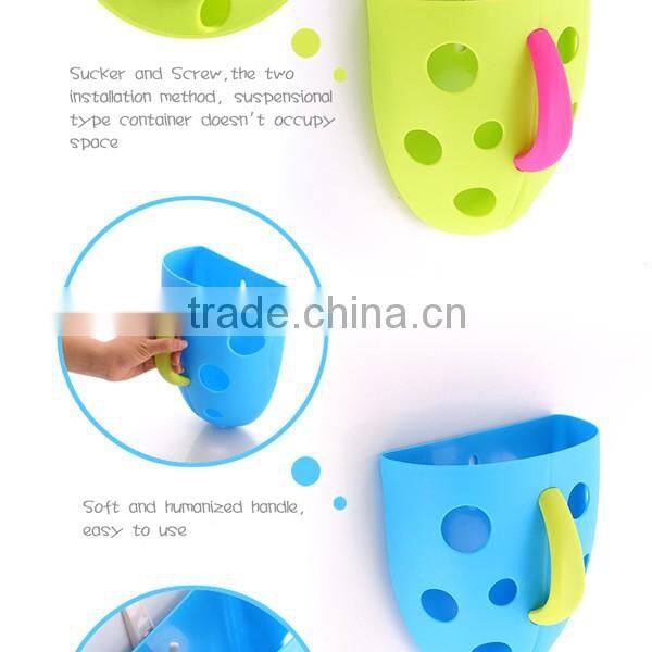 lovely and practical baby bath toy holder with good quality