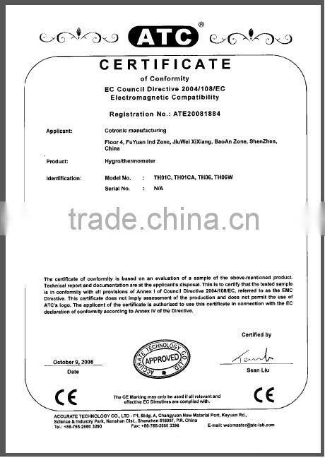 Jumbo LCD digital thermometer and hygrometer