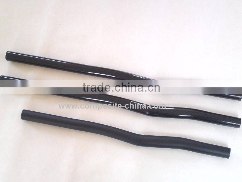 Comfortable 3K weave carbon fiber kayak paddle with bent shaft