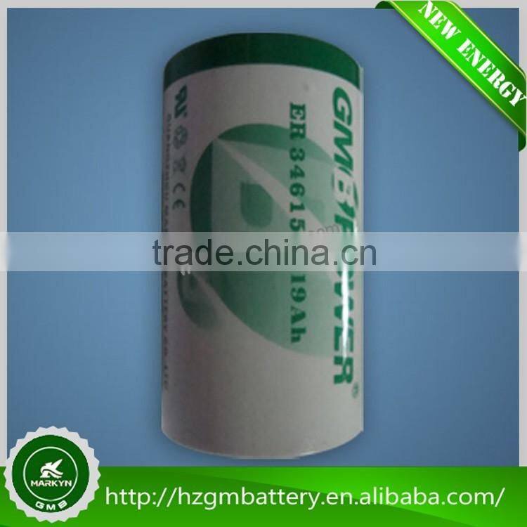 high capacity long life cylindrical 3.6V lithium Battery / ER batteries