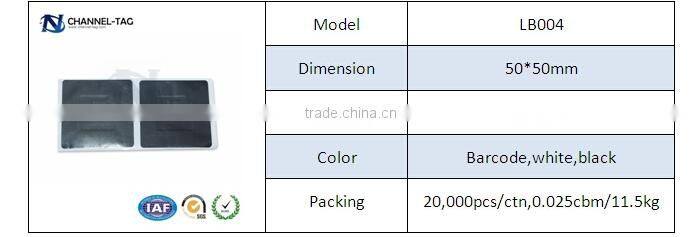 High quality EAS system label tag 50mm*50mm black RF label