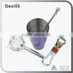 Thickening Round Tabletop Metal Ashtray With Rotatable Lid