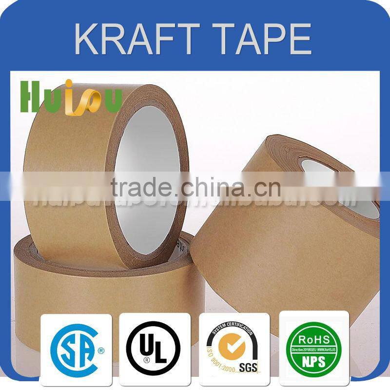 Rubber self adhesive kraft paper gummed tape