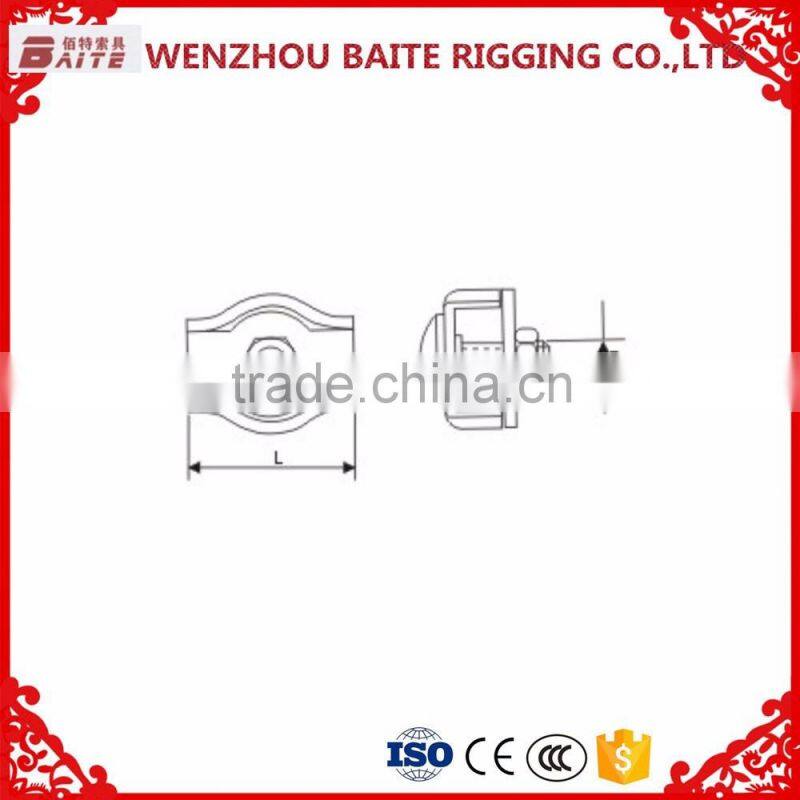 rigging hardware stainless steel FASTENERS simplex single wire rope clip