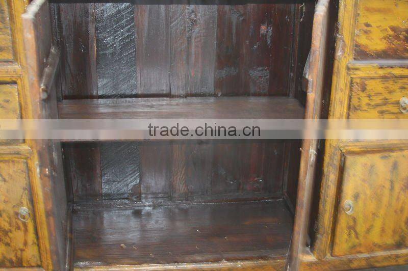 chinese antique four door four drawer cabinet