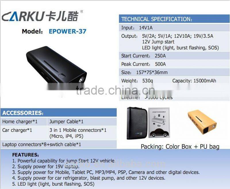 carku diesel multi-function auto high capacity power bank