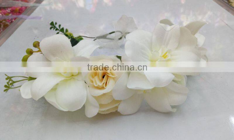 wholesale Fashion tiara flower crown headband women wedding hair crown handband girls