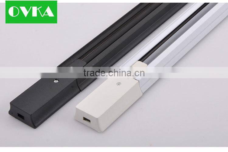 Lighting Track System accessories 1 Meter 2 Wires Aluminum Track Light Rail, LED light track rail