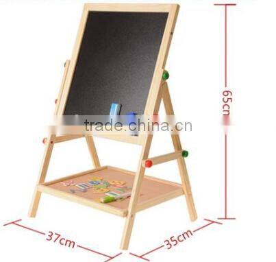 Promotional advertising wooden kids blackboard double-sided magnetic black board