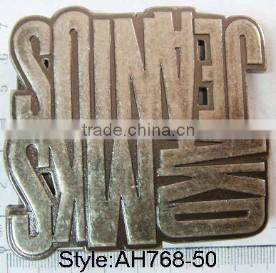 custom brand name buckles plate metal belt buckleS
