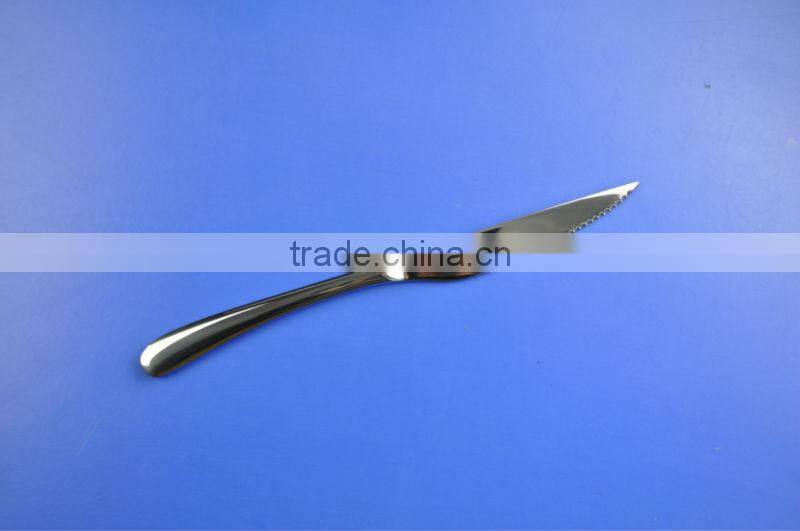 2014 porcelain steak knife ,stainless steel new products, sharp meat knife