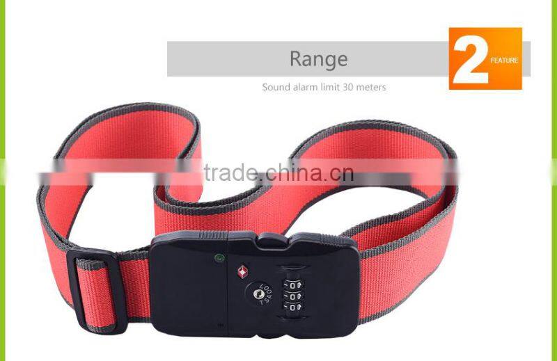 bluetooth wireless smart luggage belt with phone control app