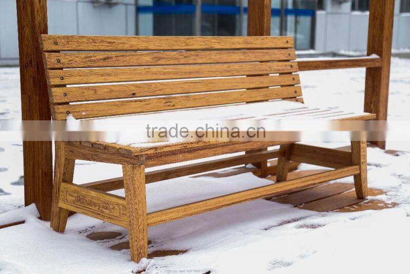 waterproof and corrosion resisitant outdoor wood bench