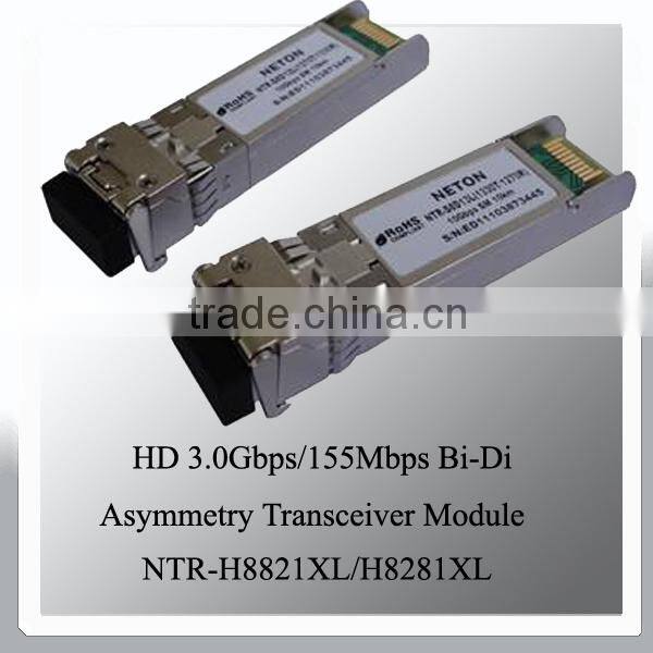 3.0G/155M Single Fiber SFP BIDI Optical Asymmetry Transceiver Module