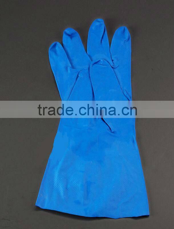 Durable, long cuff, small / large, blue and disposable natural nitrile industrial gloves(CE ISO FDA)