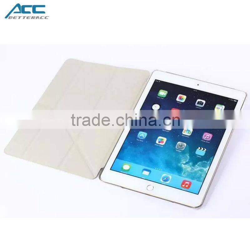 2014 Hot new style! Folding Leather case for iPad air 2