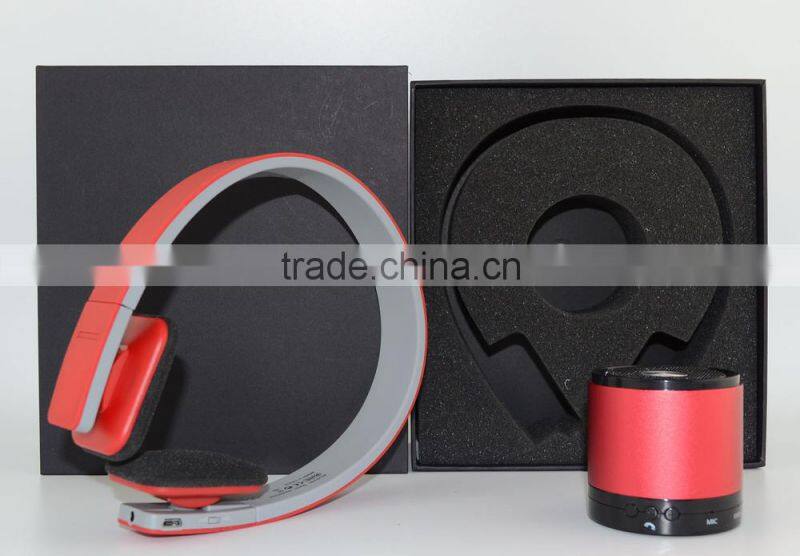 New Fashionable bluetooth speaker &bluetooth headphone gift set