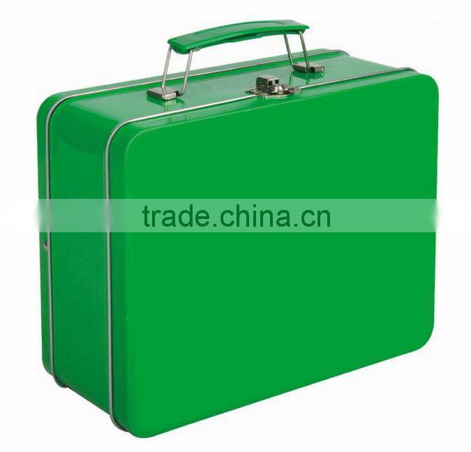 Handle Tin, lunch tin box, suitcase tin box