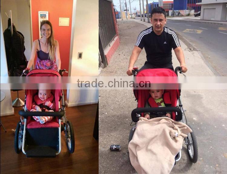 European 3-In-1 Folding Bicycle Factory Mother Baby 2 In 1 Baby Stroller Bike Trailer