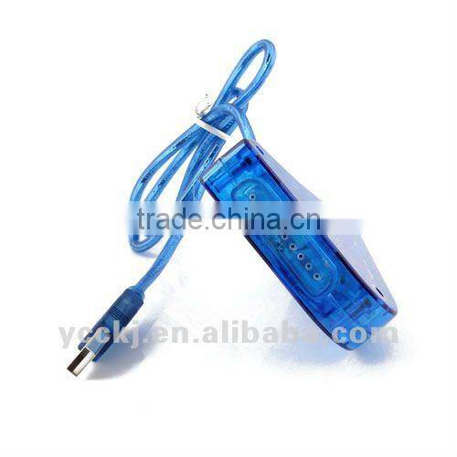 Blue USB Controller Adapter For PS2