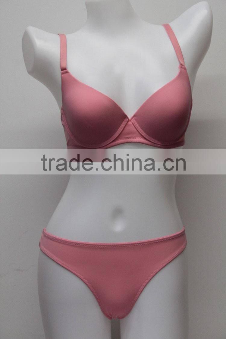 Custom Make Design Sexy Girl's Underwear Transparent Women's Lingerie Cotton Hot Sexy Bra Panty Set