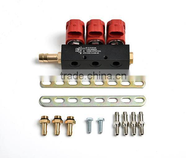 Good quality 3cyl lpg cng injector rail
