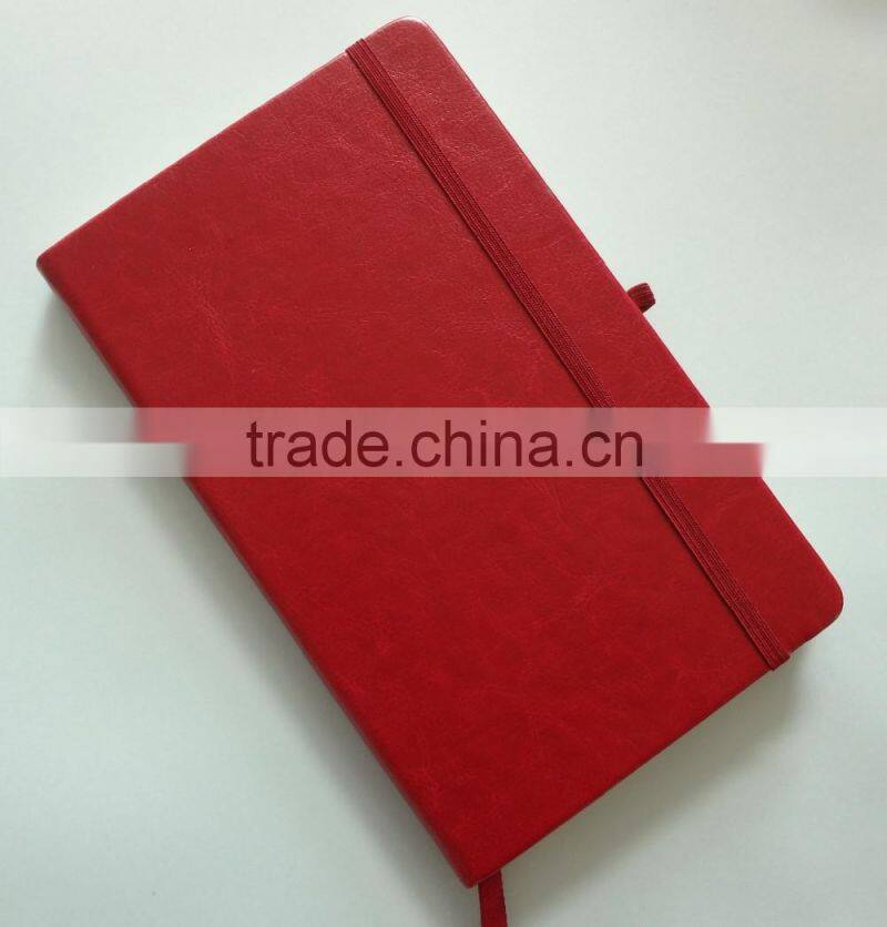 blank no logo pu hardcover custom size notebook