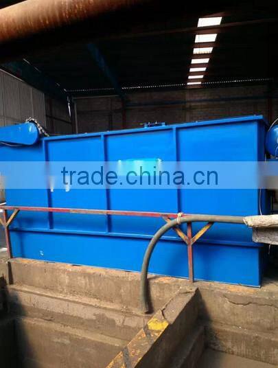 Removing oil dissolved air floatation machine for waste water treatment