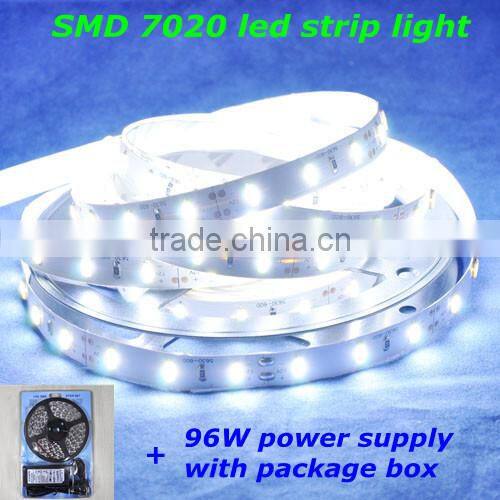 high brightness waterproof 5m dc12v 72leds/m white smd 7020 led strip light rigid chinese supplier