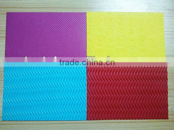 embossed customized size eva foam sheet insole material