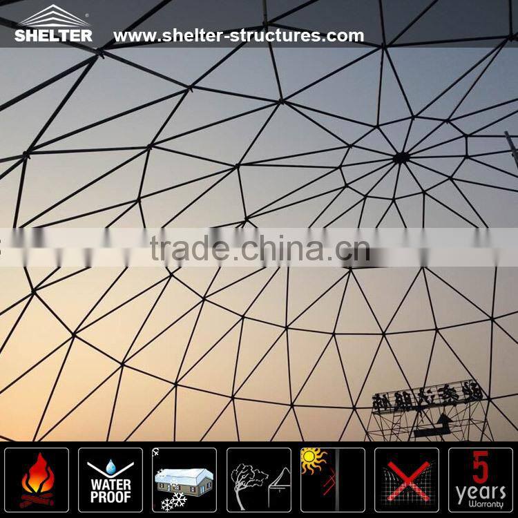 Customized pvc sphere dome tent for sports