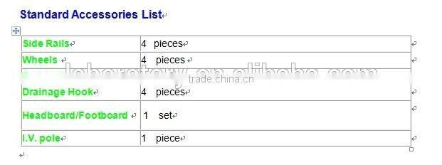 cheap price China manual hospital bed