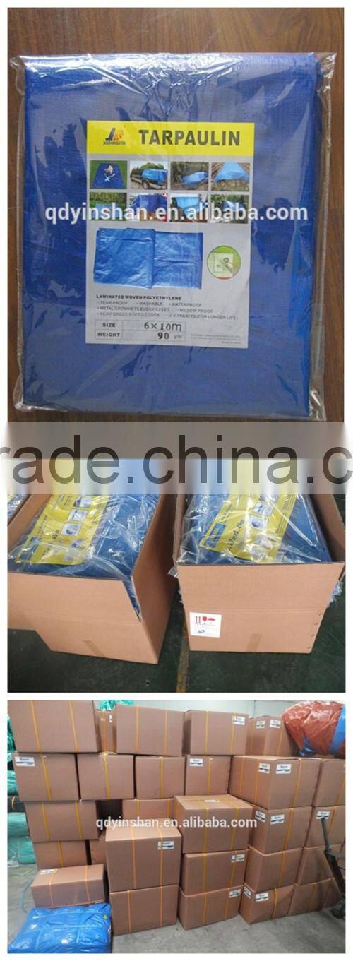 waterproof tarpaulin blue color tarpaulin