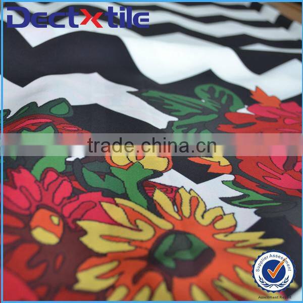 Different types of custom fabric printing printed fabrics for dress