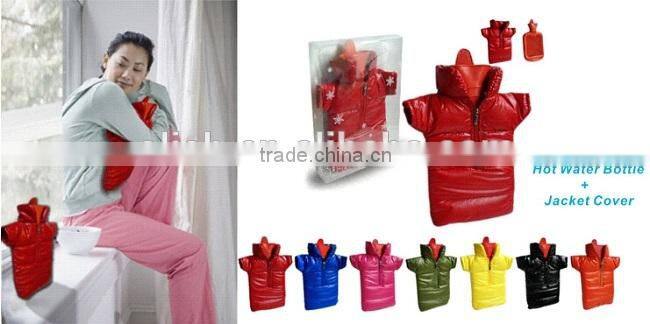 Creative Hot Water Bottle with Jacket Cover for Christmas
