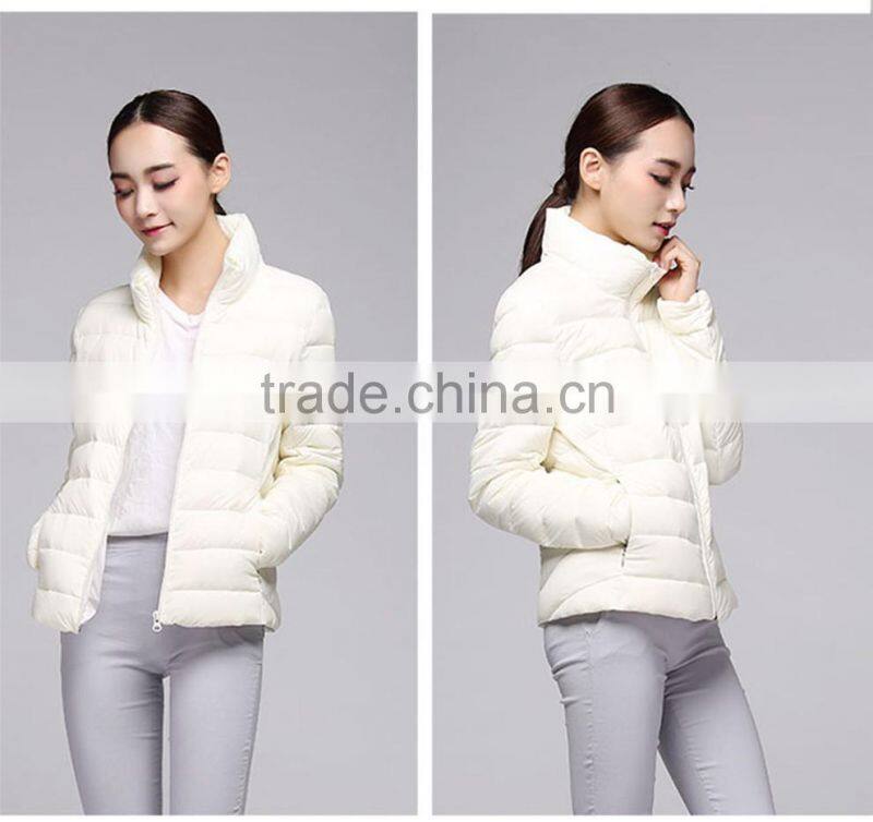 lightweight slim winter down jacket for women