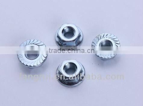 Zinc plated flange nut