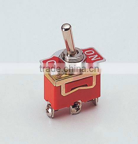 3 Pole Spring Return ON->(ON) Toggle Switch, Snap Switch (1121A)
