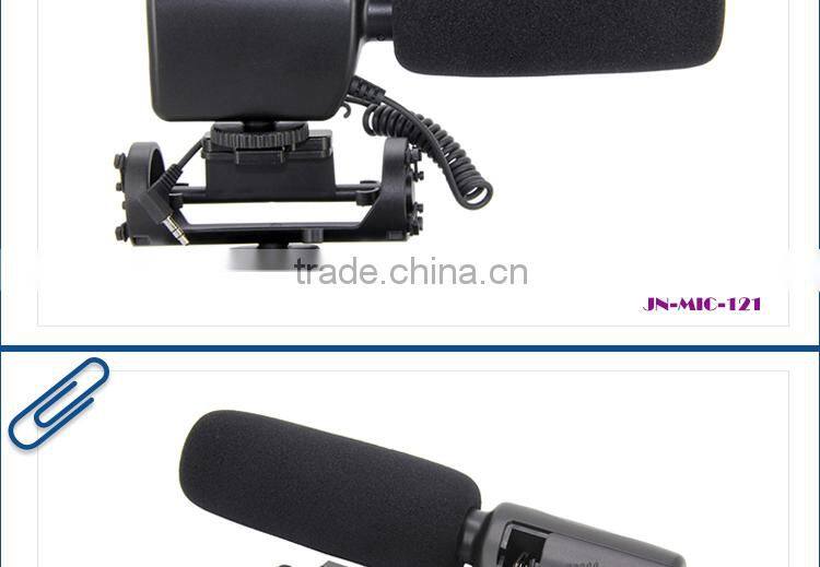 High performance broadcast DV dslr stereo microphone for studio interview