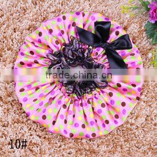 lace bowknot shower bath cap