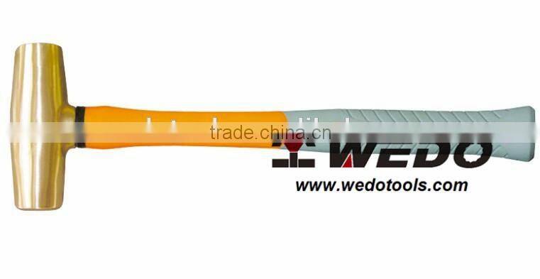 15LB High Quality Plastic Handle Brass Material Mallet Hammer