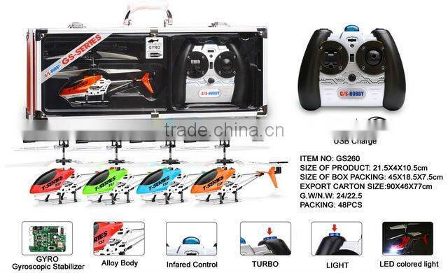 Mini 3CH Infrared Metal RC Helicopter with GYRO