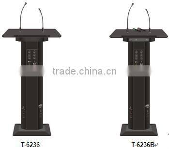 ITC T-6236 Series All in One Design Carring Speaker and Microphone Lecture Podium for Sale