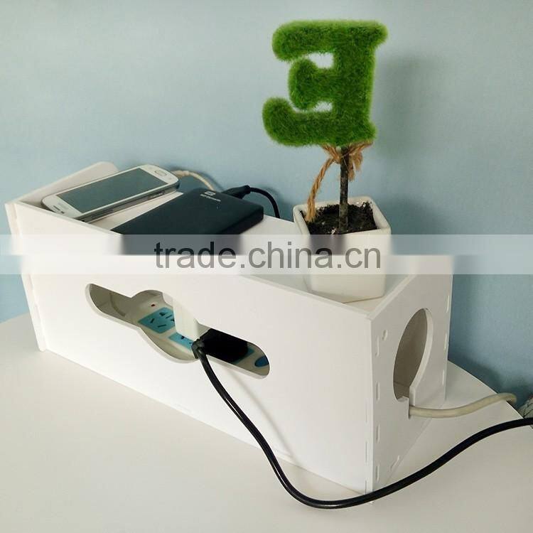 New Arrival Fashion Safety Socket Outlet Board Container Cables Storage Organizer Case Box