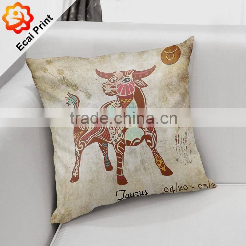 2016 popular comfortable heat transfer printed pillow with artwork
