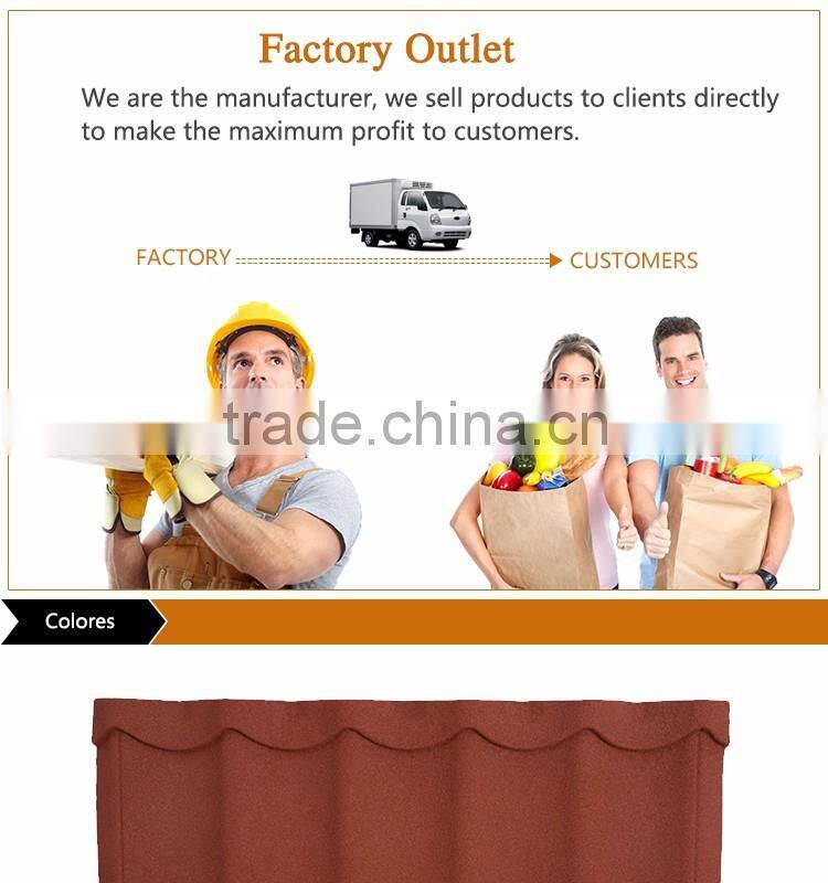 China Popular Natural Black Stone Coated Cheap Roof Tile Price