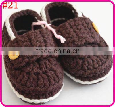 handmade baby knitting shoes for hot sale