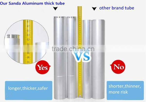 3.2m 11 steps EN131 aluminum telescopic extension ladder