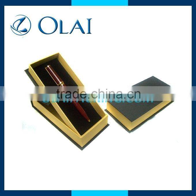 High polished wooden fountain pen packaging case